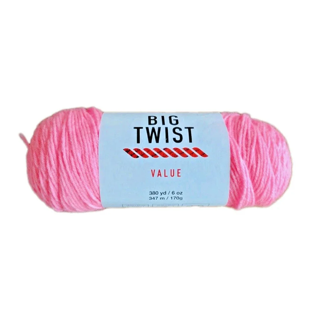 Big Twist Value Yarn, Cotton Candy, 4 - Worsted, 6 oz 380 yds 100% Acrylic - New - Picture 1 of 6